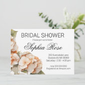  wit sinaasappel floral Vrijgezellenfeest Kaart (Staand voorkant)