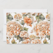  wit sinaasappel floral Vrijgezellenfeest Kaart (Achterkant)