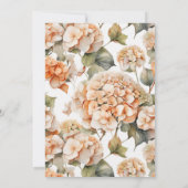  wit sinaasappel floral Vrijgezellenfeest Kaart (Achterkant)