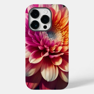 Wit Sinaasappel Geel Roze Paarse Blauw Dahlia Flow Case-Mate iPhone 14 Pro Hoesje