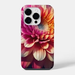 Wit Sinaasappel Geel Roze Paarse Blauw Dahlia Flow iPhone 14 Plus Hoesje