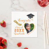 Wit Sinaasappel Gouden Klasse van 2025 Foto Afstud Servet (Insitu)