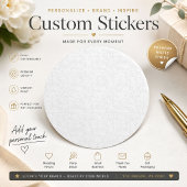Wit sneeuwvlokpatroon rond sticker