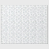 Wit snowflake patroon kerstinpakpapier cadeaupapier (Vlak)