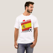 Wit Spanje T-shirt. 01 T-shirt (Voorkant volledig)