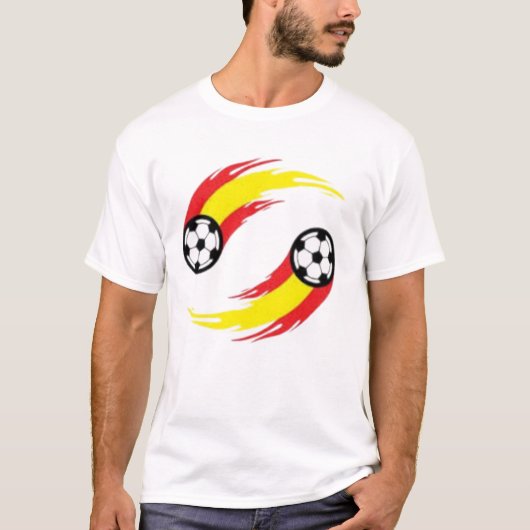 Wit Spanje T-shirt. 02 T-shirt (Voorkant)