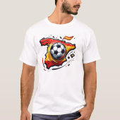 Wit Spanje T-shirt. 03 T-shirt (Voorkant)