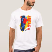 Wit Spanje T-shirt. 05 T-shirt (Voorkant)