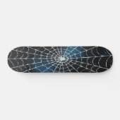 Wit Spinnenweb Verlopen Abstract Ontwerp Persoonlijk Skateboard (Horizontaal)