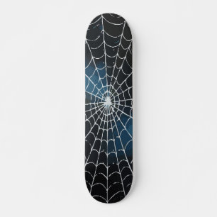 Wit Spinnenweb Verlopen Abstract Ontwerp Persoonlijk Skateboard