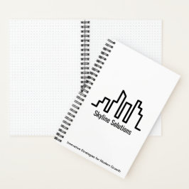 Wit spiraal Notitieboek met minimalistisch design