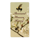 WIT-SPRINGSTROMEN EN HONIEBRAAK, BEEKEEPER ETIKET (Voorkant)