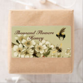 WIT-SPRINGSTROMEN EN HONIEBRAAK, BEEKEEPER ETIKET (Insitu)