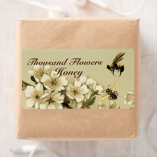 WIT-SPRINGSTROMEN EN HONIEBRAAK, BEEKEEPER ETIKET (Insitu)