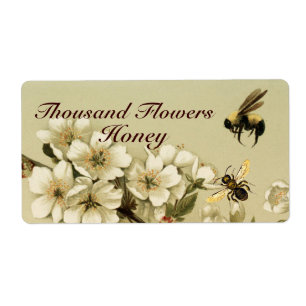 WIT-SPRINGSTROMEN EN HONIEBRAAK, BEEKEEPER ETIKET