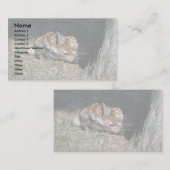 Wit-staartbruin, met een ligplaats per boom visitekaartje (Voorkant / Achterkant)