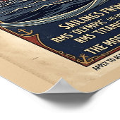 Wit Star Line Olympic & Titanic Poster uit het ver (Hoek)