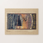 Wit Star Line Olympic & Titanic Poster uit het ver Legpuzzel (Horizontaal)