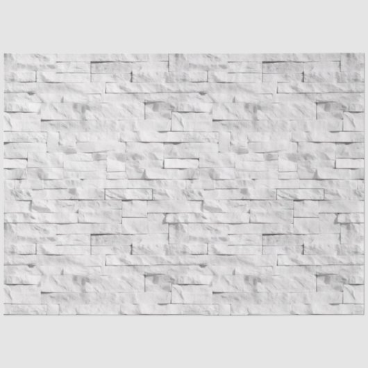 Wit Steen Textures Ontwerp 1 Tissuepapier (Voorkant)