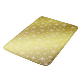 ,wit, ster, sterren, Kerstmis + Steekproef, kleur Badmat (Gekanteld)