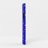 Wit sterpatroon op blauwe achtergrond Case-Mate iPhone case (Achterkant/rechts)
