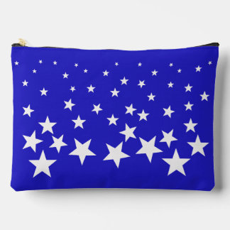 Wit sterpatroon op blauwe achtergrond etui
