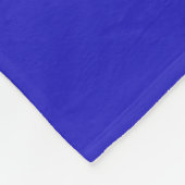 Wit sterpatroon op blauwe achtergrond fleece deken (Hoek)