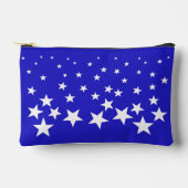 Wit sterpatroon op blauwe achtergrond klein etui (Voorkant)
