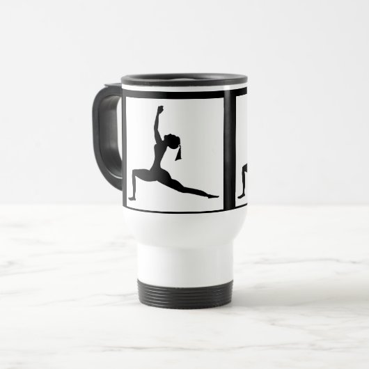 Wit - Stijl:Reizenkoffiejuk/Mok voor komkommer Reisbeker (Voorkant links)