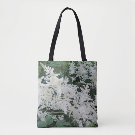 Wit stilbeenkoud, blijvend tote bag (Voorkant)