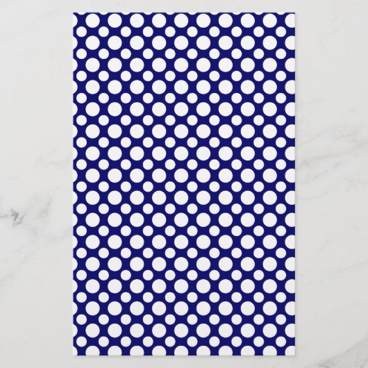Wit Stippen Scrapbook Papier Briefhoofd (Voorkant)