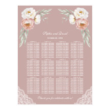 Wit Stoffig Roos Bloemen Bruiloft Zitkaarten