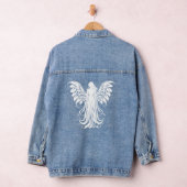 Wit stralend etherisch embleem engelachtige schoon denim jacket (Hangar)