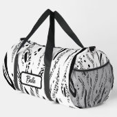 Wit strepenpatroon van zebra plunjezak (Rechterhoek)