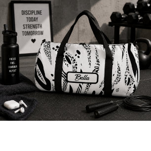 Wit strepenpatroon van zebra plunjezak