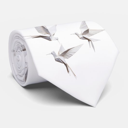 Wit Stropdas (Opgerold)