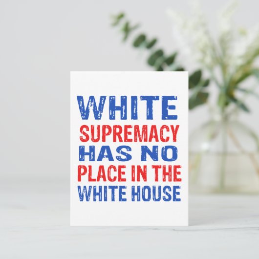 wit superieure vormgeving briefkaart (Staand voorkant)