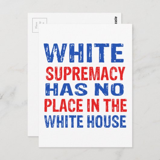 wit superieure vormgeving briefkaart (Voorkant / Achterkant)