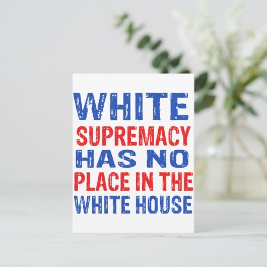 wit superieure vormgeving briefkaart (Staand voorkant)