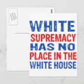 wit superieure vormgeving briefkaart (Voorkant / Achterkant)