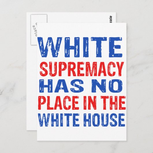 wit superieure vormgeving briefkaart (Voorkant / Achterkant)