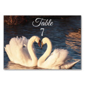 Wit-SWans Weddentafelnummer Kaart (Achterkant)