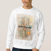 Wit sweatshirt voor heren (Voorkant)