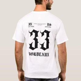 Wit T-shirt Bordeaux 33