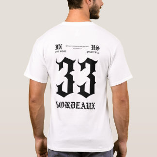 Wit T-shirt Bordeaux 33