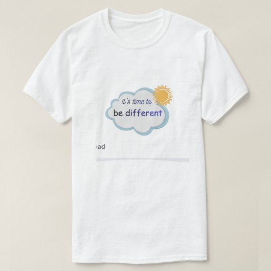 Wit T-shirt met daarop vermelde tekst. (Design voorkant)