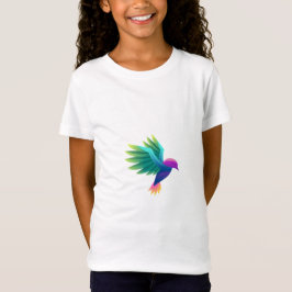 Wit T-shirt met een kleurrijke grafische afbeeldin