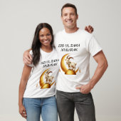 Wit T-shirt met Eid mubarak ontwerp  (Unisex)