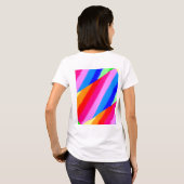 Wit T-shirt met kleuren (Achterkant volledig)