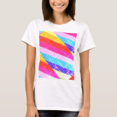 Wit T-shirt met kleuren (Voorkant)